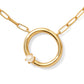 Pearl Initial O Short Pendant Necklace - Gold - Southern Belle Boutique