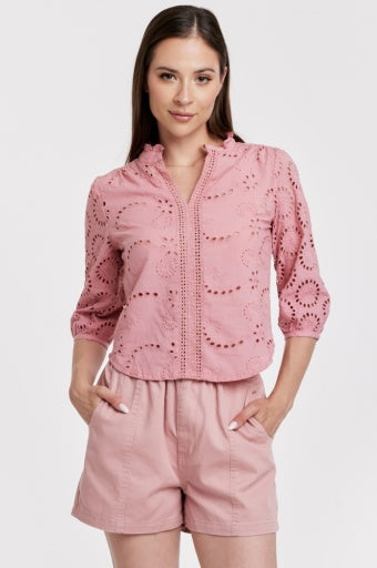 Alexandria Top - Soft Cherry - Southern Belle Boutique