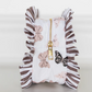 Butterfly Ruffled Nylon Large Clear Pouch