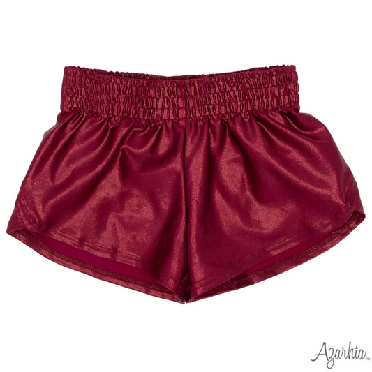 Shimmer Butterfly Short - Maroon - Southern Belle Boutique