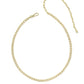 Bella Tennis Necklace Gold White Cz