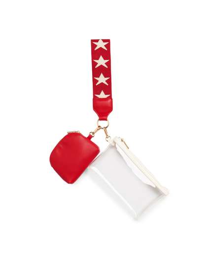 Taylor Mini Wristlet - Red - Southern Belle Boutique