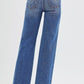 Rhinestone Detailed High Rise Jeans