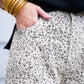Leopard Straight Leg Cuffed Jeans