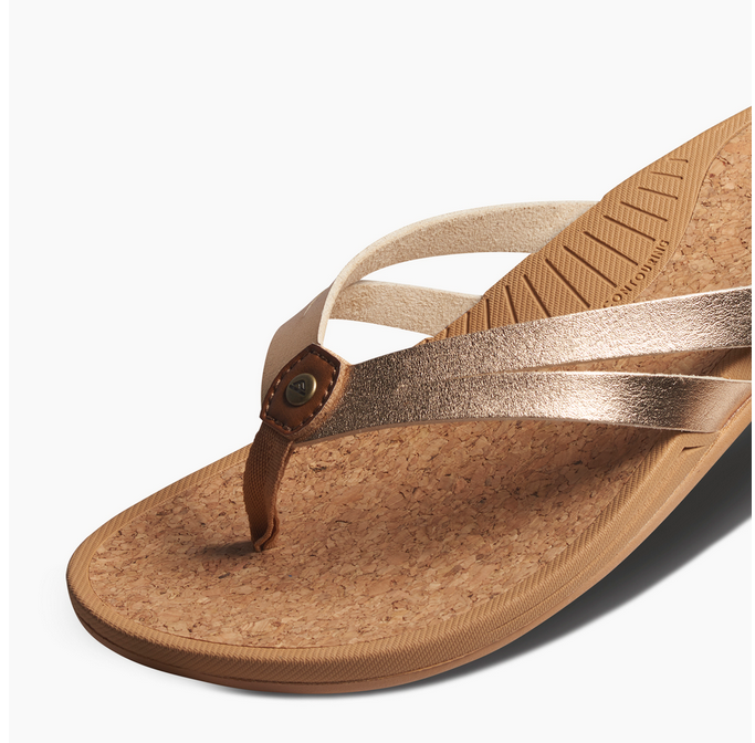 Pacific Joy Leather Flip Flop - Golden Hour - Southern Belle Boutique