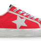 Alive 38 - Red Silver Pop Sneaker - Southern Belle Boutique