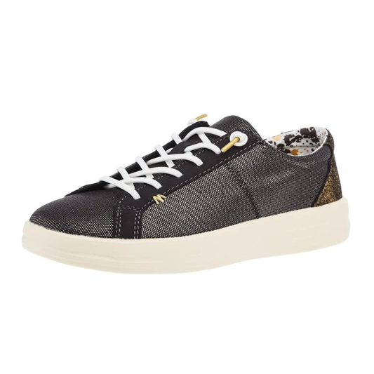 Karina Shimmer Sneaker - Black