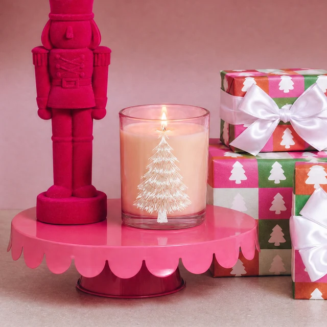 Pink Tree Decal Jar Candle - Sweet Grace