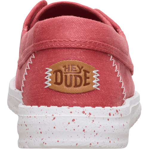 Wendy Cru Stretch Canvas - Washed Red