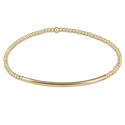 Bliss Bar Gold 2mm Bracelet - Southern Belle Boutique