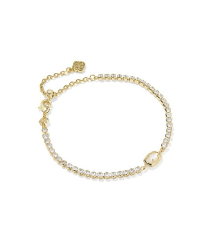 Emilie Tennis Bracelet Gold Ivory Mother Of Pearl - Southern Belle Boutique