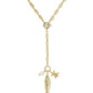 Parker Fish Long Charm Necklace Gold Abalone Shell - Southern Belle Boutique