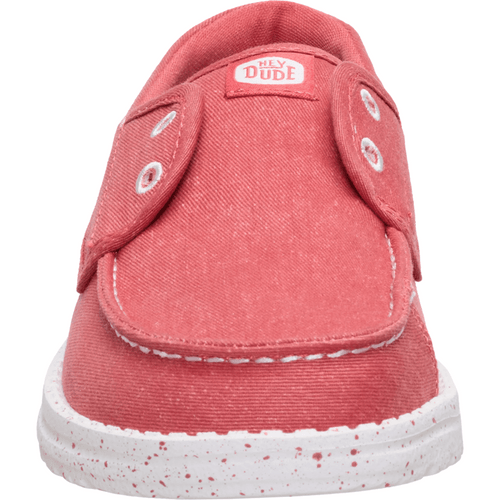 Wendy Cru Stretch Canvas - Washed Red
