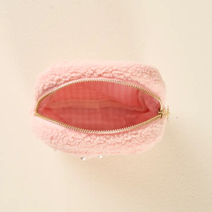 Teddy Pouch-Square Pearl Blush - Southern Belle Boutique