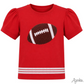 Sequin Football SS Holly Red Top - Southern Belle Boutique