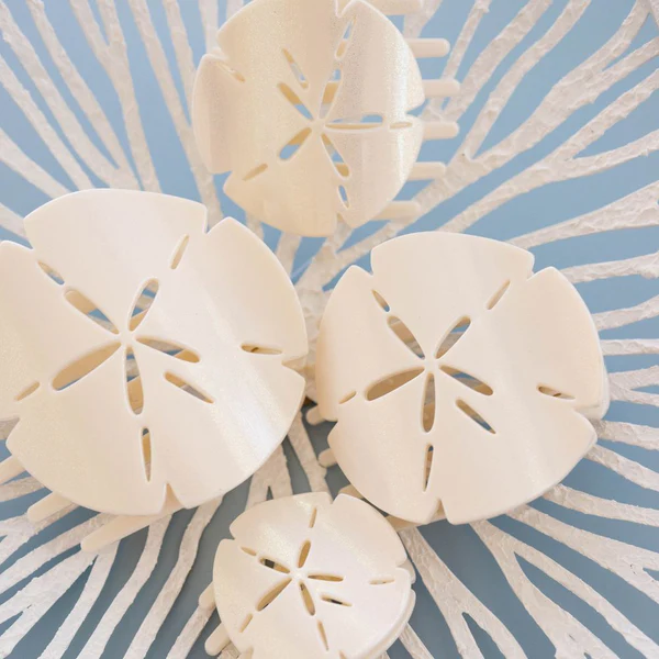 Sand Dollar Flat Hair Clip - - Southern Belle Boutique