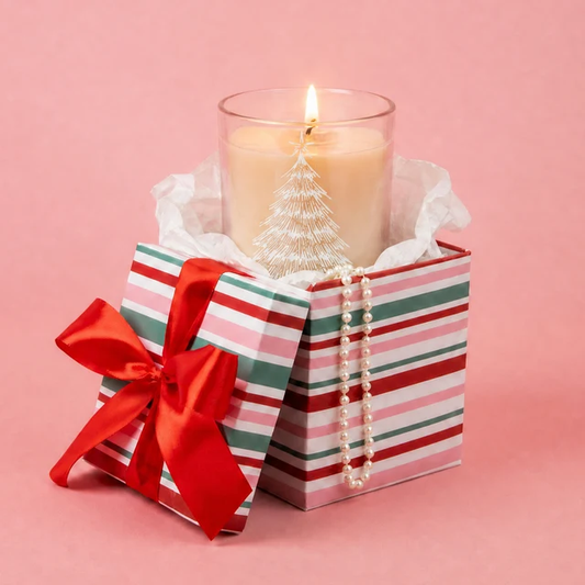 Pink Tree Decal Jar Candle - Sweet Grace - Southern Belle Boutique