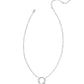 Pearl Initial Q Short Pendant Necklace - Silver - Southern Belle Boutique