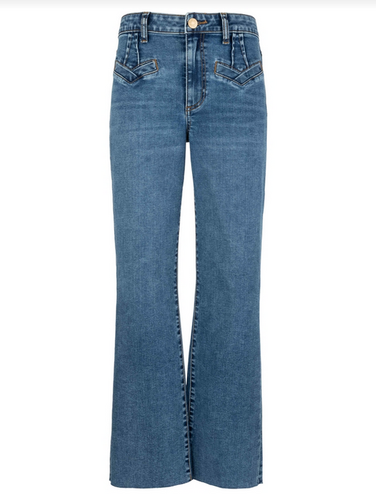 Kelsey High RIse Ankle Flare - Excitement - Southern Belle Boutique