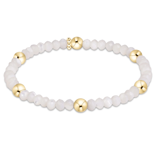 Presence Gemstone 4mm Bracelet - Mother of Pearl - Southern Belle Boutique