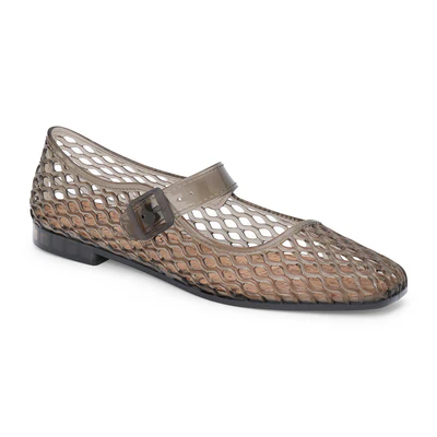 Vicky Smoke Mary Jane Flat - Southern Belle Boutique