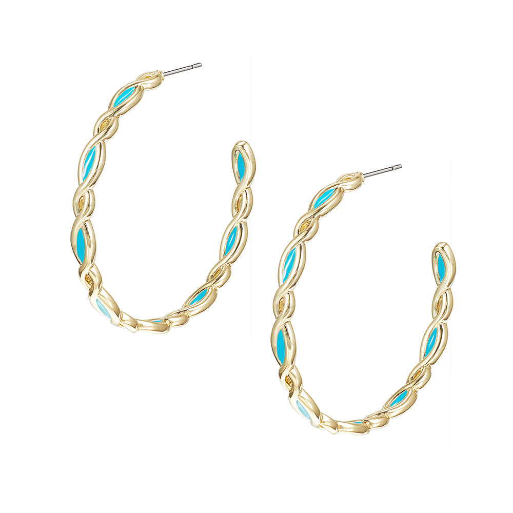 Bloom Hoop Earrings - Southern Belle Boutique