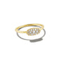 Grayson Crystal Band Ring - Gold White Crystal - Southern Belle Boutique