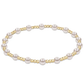 Classic Sincerity Pattern 4mm Bead Bracelet - Pearl - Southern Belle Boutique