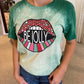 Be Jolly Bleached Tee - Southern Belle Boutique