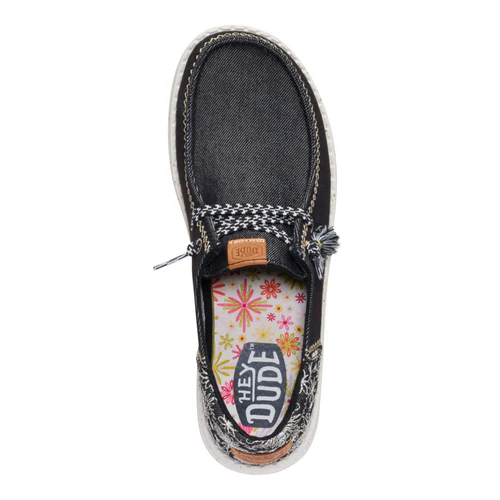 Wendy Funk Embroidered - Floral Black - Southern Belle Boutique