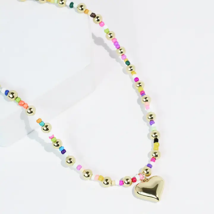 Pop of Love Necklace - Southern Belle Boutique