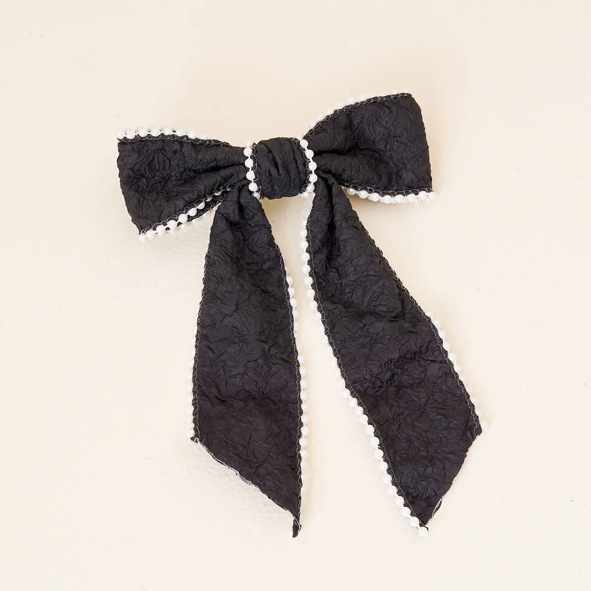 Black Pearl Hair Bow - Southern Belle Boutique