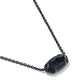 Elisa Boo Short Pendant Necklace - Gunmetal Black Granite - Southern Belle Boutique