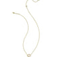 Daphne Frame Short Pendant Necklace - Gold Ivory Mother Of Pearl - Southern Belle Boutique