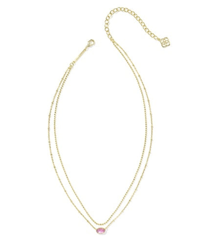 Emilie Multi Strand Necklace Gold Azalea Illusion - Southern Belle Boutique