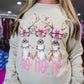 HoHoHo Reindeer Bow Sweetshirt