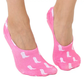 No-Show Liner Socks - White Cowgirl Boots - Pink - Southern Belle Boutique