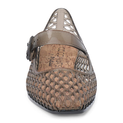 Vicky Smoke Mary Jane Flat - Southern Belle Boutique