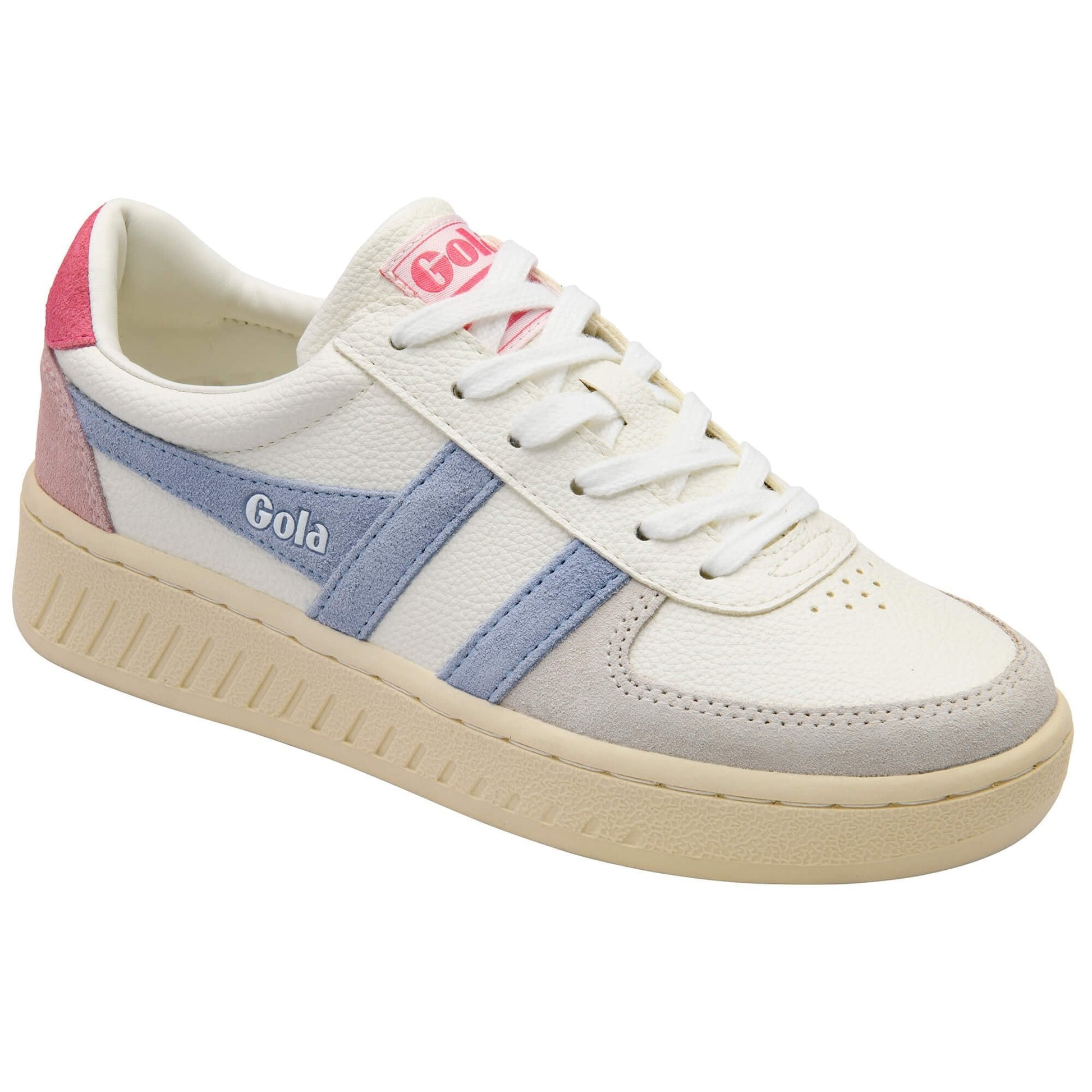Grandslam Trident Trainer White/Air Fluro Pink - Southern Belle Boutique