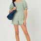 Girls Ditsy Floral Smocked Puff Sleeve Romper - Southern Belle Boutique