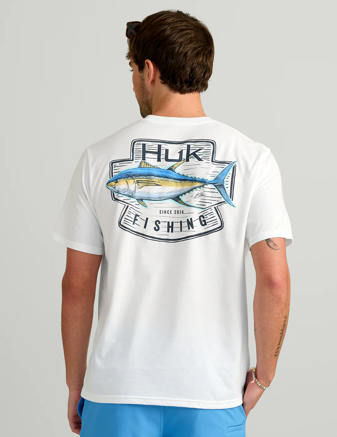KC Plaque Pocket Tee - White - Southern Belle Boutique