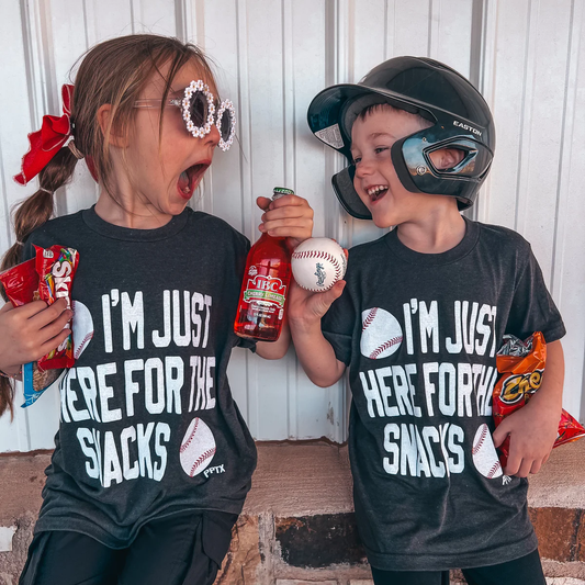 Just Here For The Snacks Tee - Southern Belle Boutique
