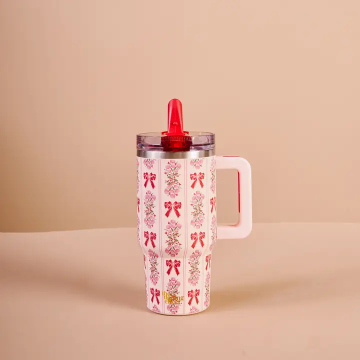 20 oz Lifestyle Flip Straw Tumbler-Oh So Merry - Southern Belle Boutique