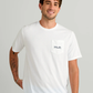 KC Plaque Pocket Tee - White - Southern Belle Boutique