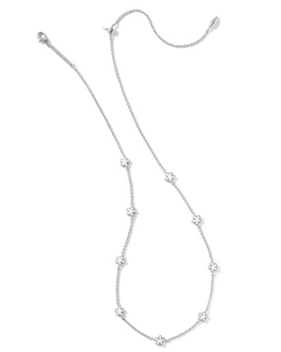 Jane Strand Necklace - Silver White Enamel - Southern Belle Boutique