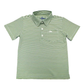 Inshore Performance Polo - Green Striped