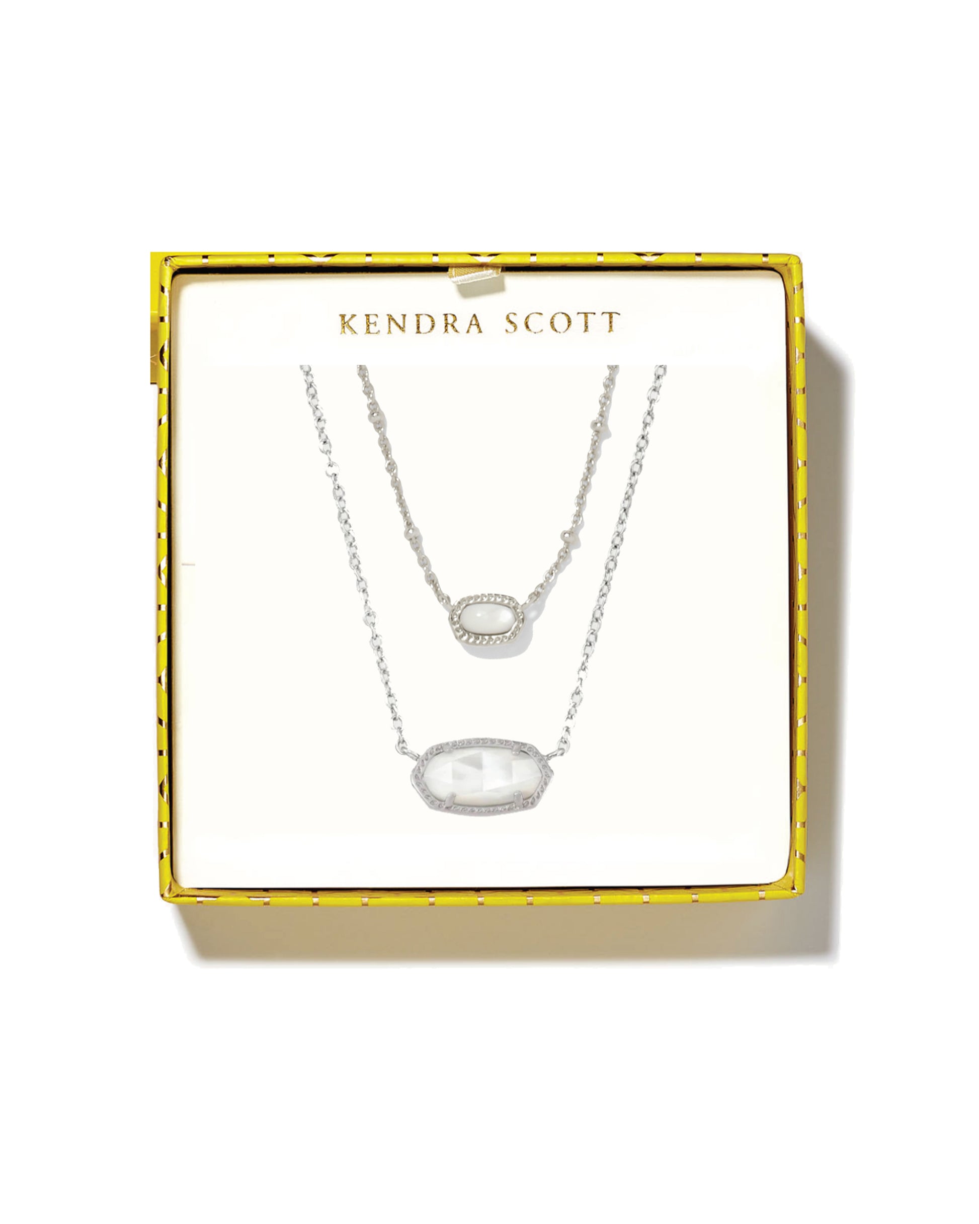 Elisa Gift Set Of 2 - Silver Ivory Mother Of Pearl - Southern Belle Boutique