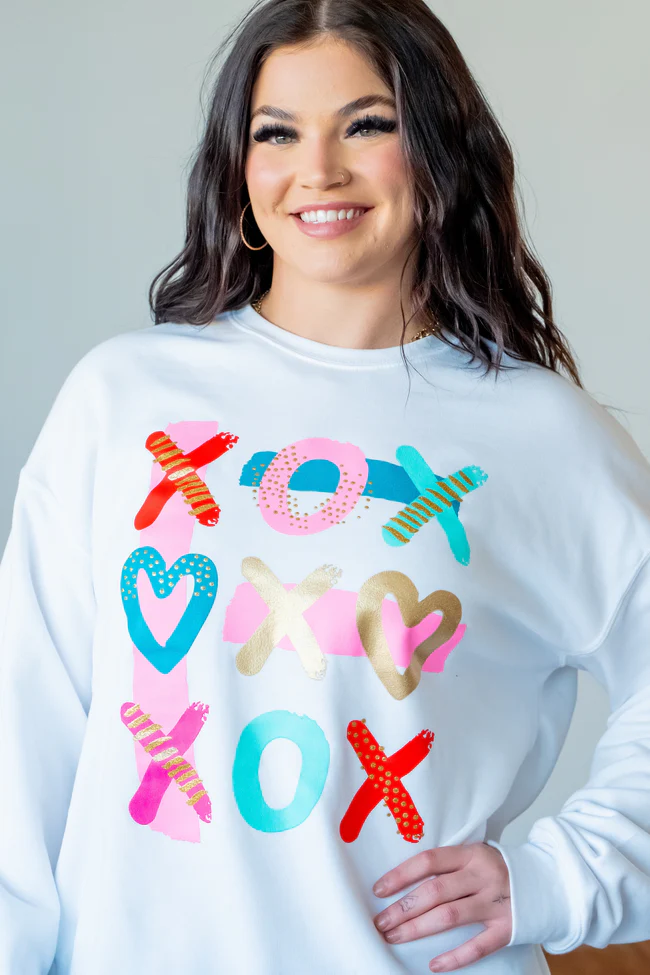 XOXO White Sweatshirt