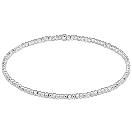 Classic Sterling 2mm Bead Bracelet - Southern Belle Boutique