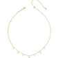 Cailin Delicate Strand Necklace Gold Ivory Mother Of Pearl - Southern Belle Boutique
